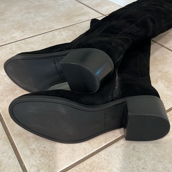 NWOT Marc Fisher Impulsa Black Suede Leather Boots - Picture 5 of 8